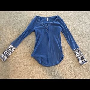 Free people long sleeve shirt